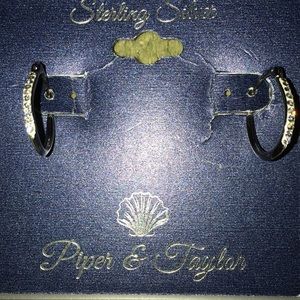 Piper & Taylor-Sterling Silver Hoop Earrings-NWT